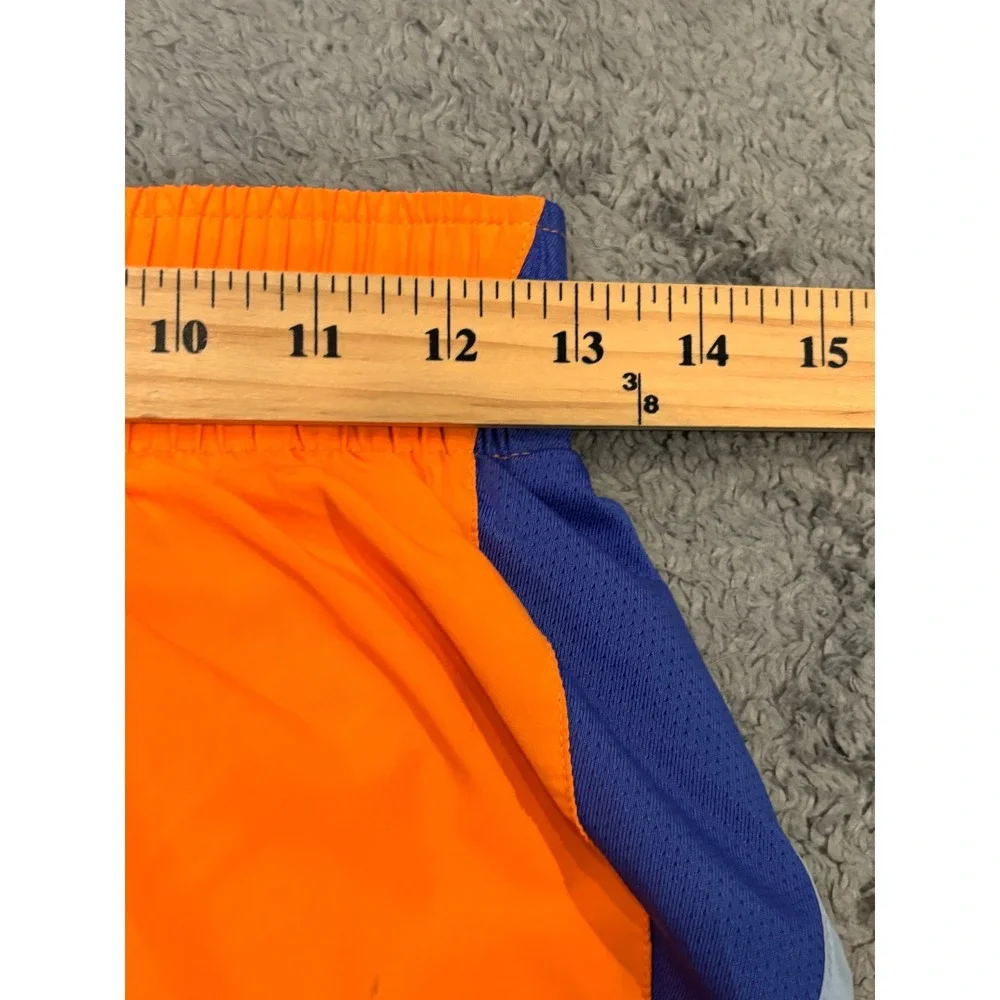 Nike Dri-FIT Running Shorts Womens XS Orange Purple Mesh Athletic Gym Workout